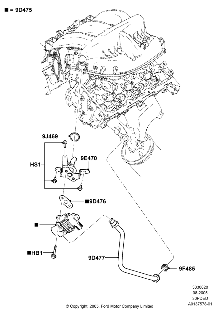 20E - Exhaust Gas Recirculation, 3.0 DOHC EFI; 01/AUG/2005-04/FEB/2009