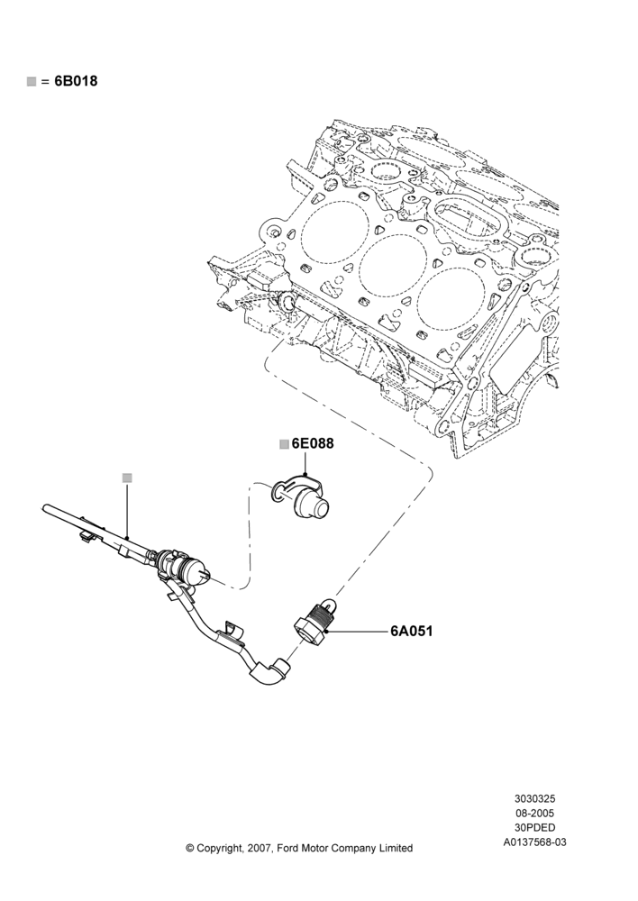 25E - Engine Heater, 3.0 DOHC EFI; 01/AUG/2005-04/FEB/2009