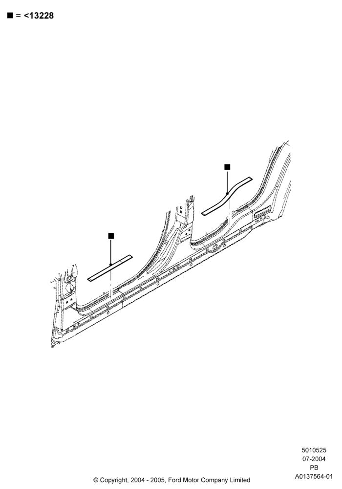 25X - Side Trim, Accessory; 12/JUL/2004-18/JUL/2005
