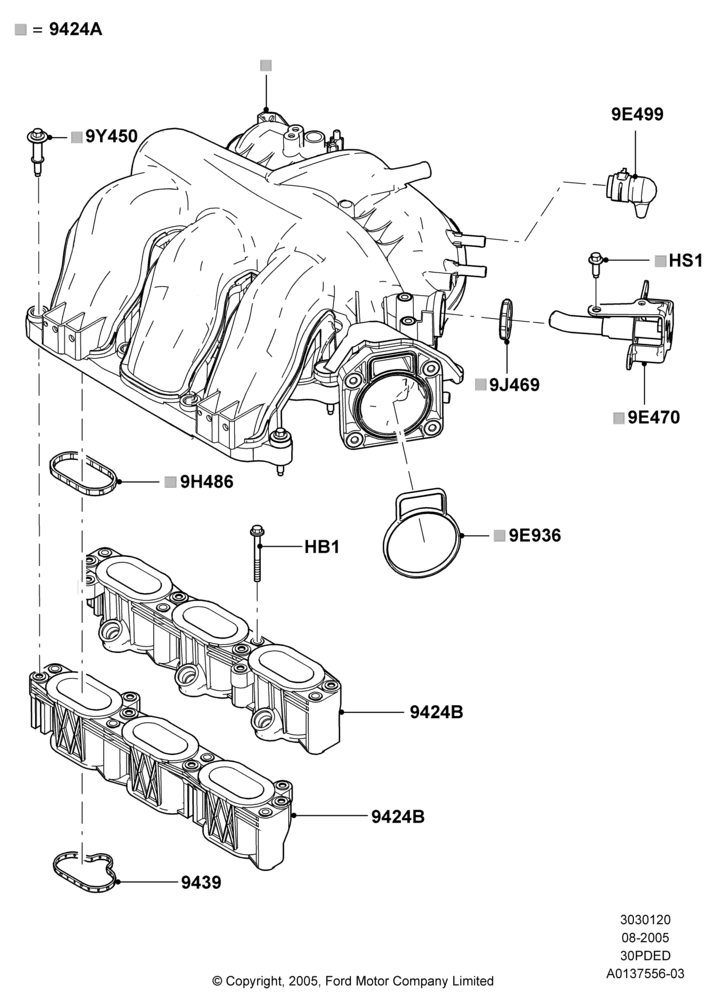 20G - Intake Manifold, 3.0 DOHC EFI; 01/AUG/2005-04/FEB/2009