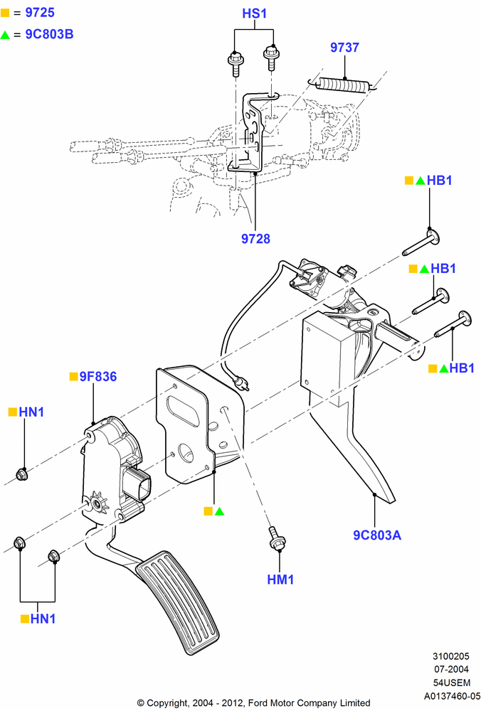 05D - Accelerator/Injection Pump Controls, 5.4L 3V V8; 19/JUL/2004-18/DEC/2006