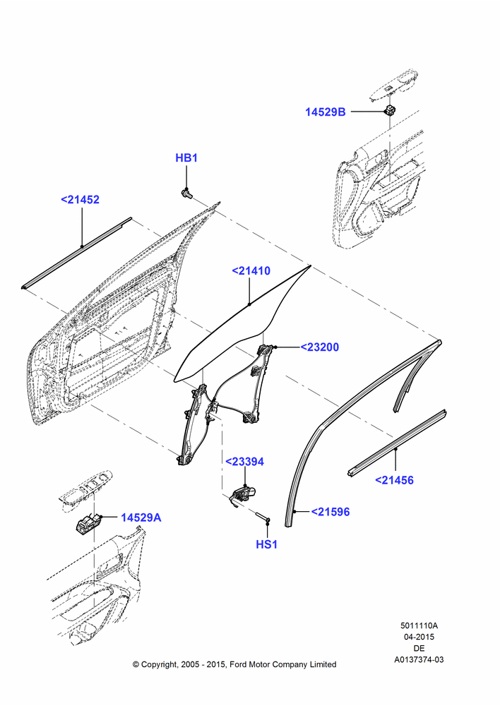 10A - Front Door Glass & Window Controls; 01/AUG/2005-04/FEB/2009