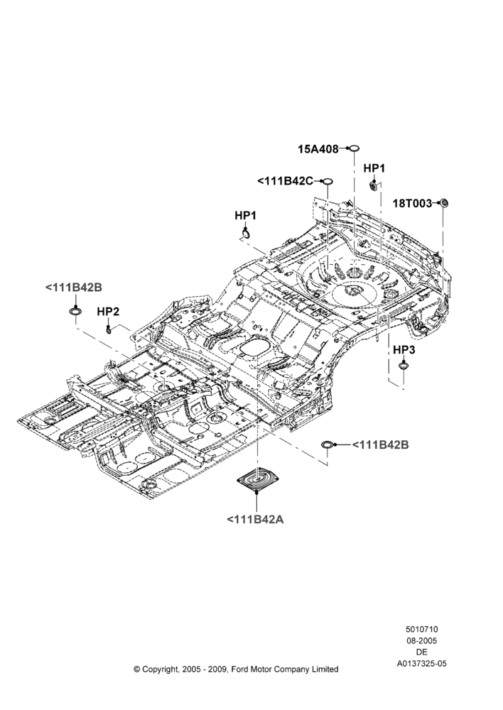 10 - Plugs - Floor Pan; 01/AUG/2005-29/JUL/2012