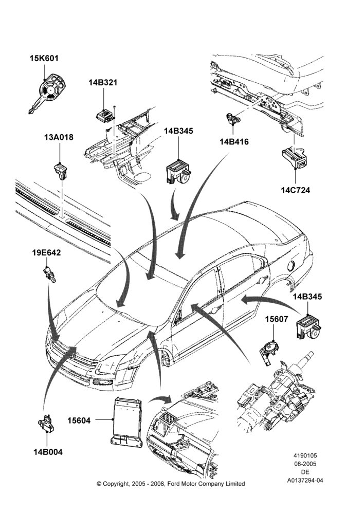 05A - Vehicle Modules and Sensors, Ford Division Derivative, Mercury Division Derivative; 01/AUG/2005-16/JUL/2007