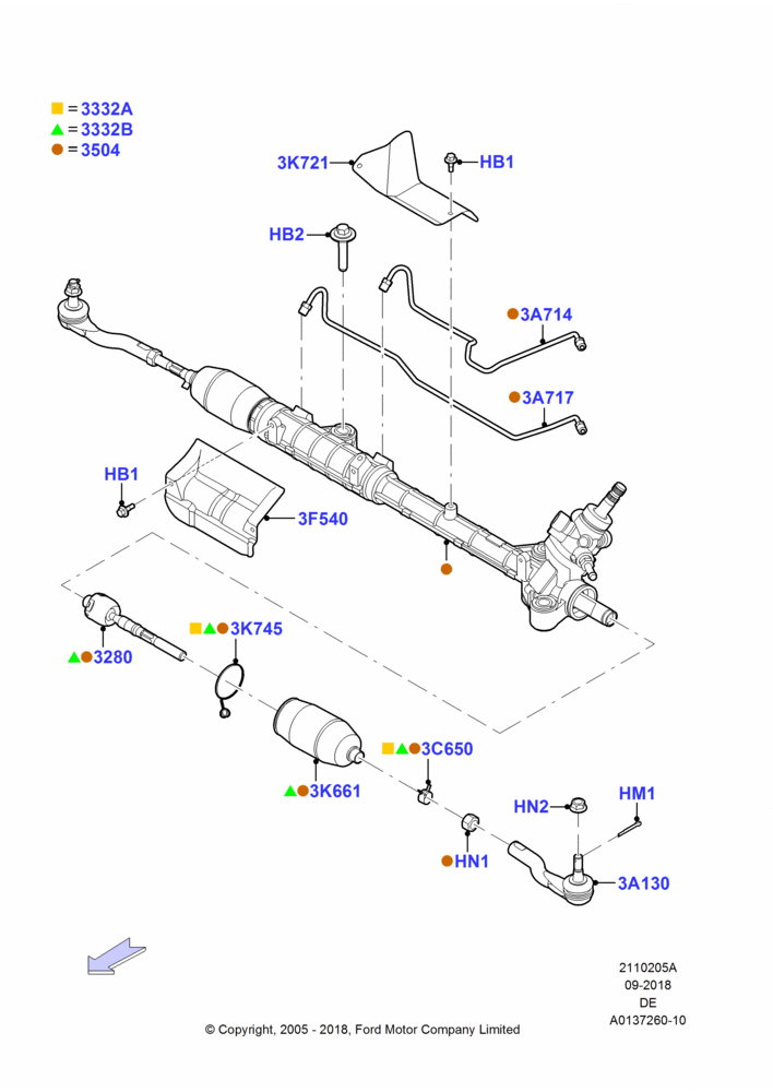 05A - Steering Gear; 01/AUG/2005-04/FEB/2009