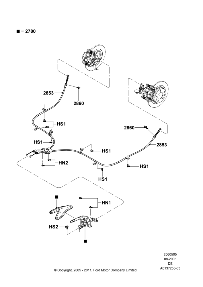 05 - Parking Brake; 01/AUG/2005-29/JUL/2012