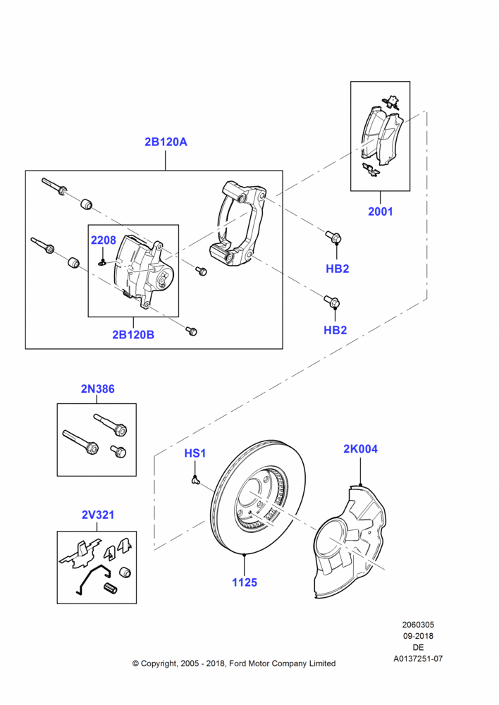 05 - Front Brake Discs and Calipers; 01/AUG/2005-29/JUL/2012