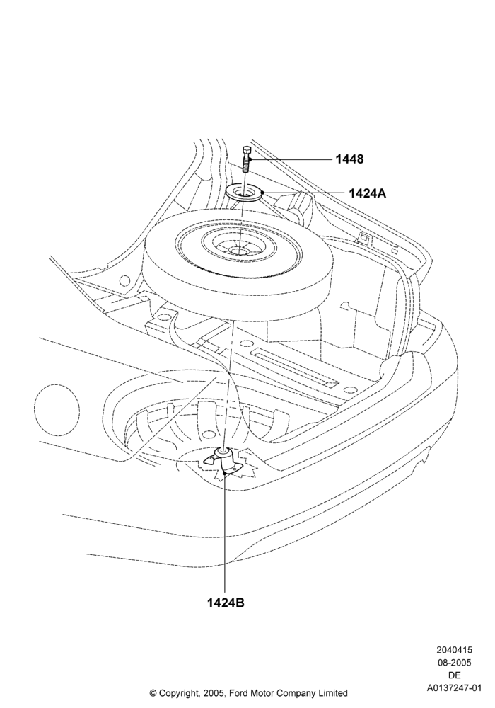 15 - Spare Wheel Carrier; 01/AUG/2005-29/JUL/2012