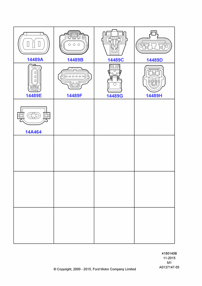 40B - Wiring Connectors, Page C; 12/JUN/2000-01/MAY/2006