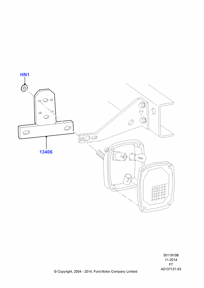 10B - Rear Bumper, Less Second Unit Body; 19/JUL/2004-12/FEB/2010