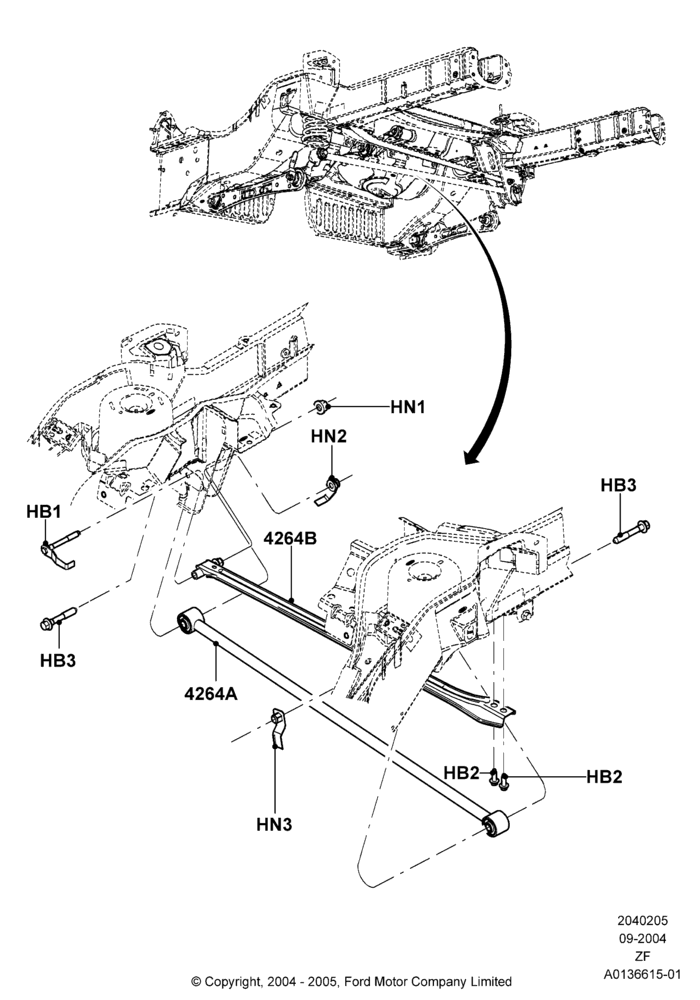 Rear Knuckle and Suspension Arms, Page B