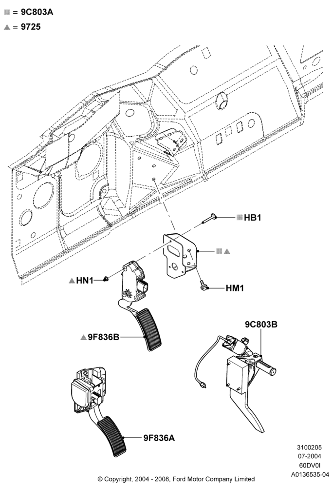 05A - Accelerator/Injection Pump Controls, 6.0L OHV Diesel V8; 19/JUL/2004-18/DEC/2006