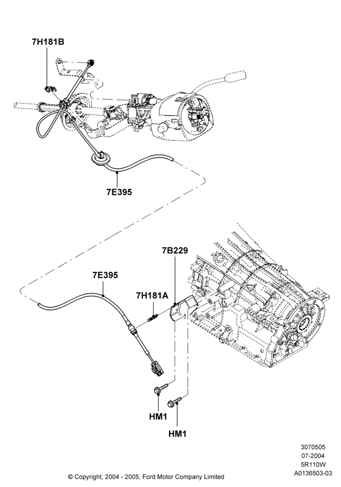 05A - Gear Change-Automatic Transmission, 5 Speed Auto 5R110W - HI/Torque, 5R110W 5 Speed Auto Trans NAAO; 19/JUL/2004-12/FEB/2010