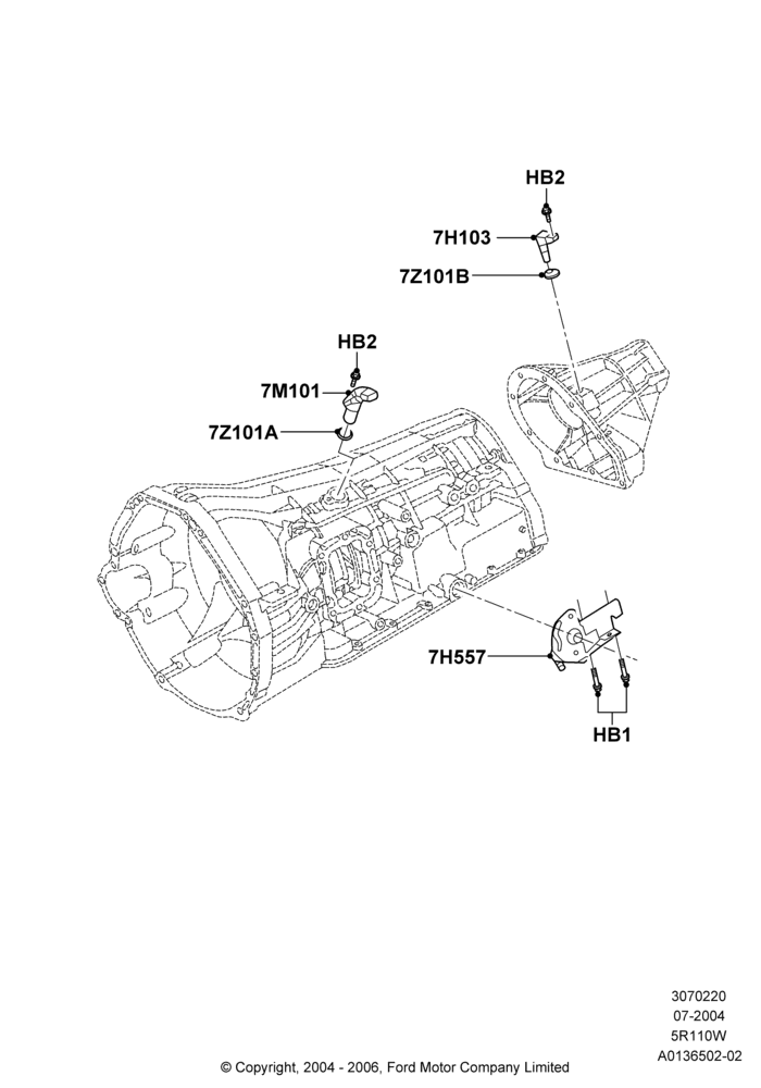 Transmission Modules and Sensors, 5 Speed Auto 5R110W - HI/Torque, 5R110W 5 Speed Auto Trans NAAO