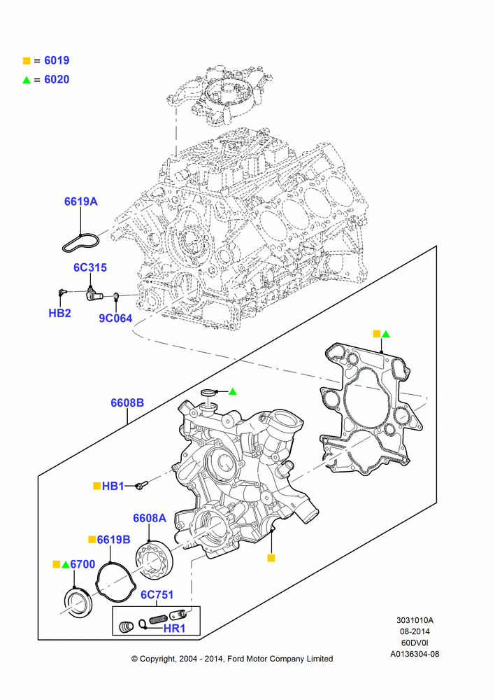 Timing Gear Covers, 6.0L OHV Diesel V8