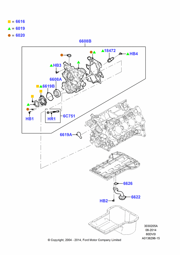 05A - Oil Pump, 6.0L OHV Diesel V8; 19/JUL/2004-18/DEC/2006