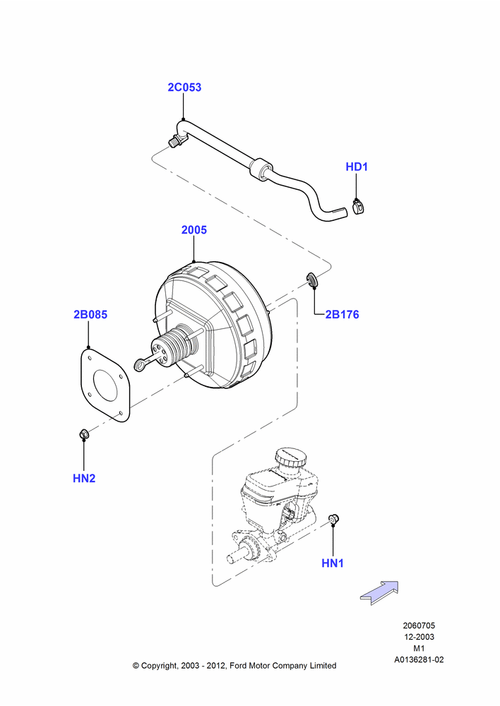 05C - Brake Booster; 22/DEC/2003-01/MAY/2006