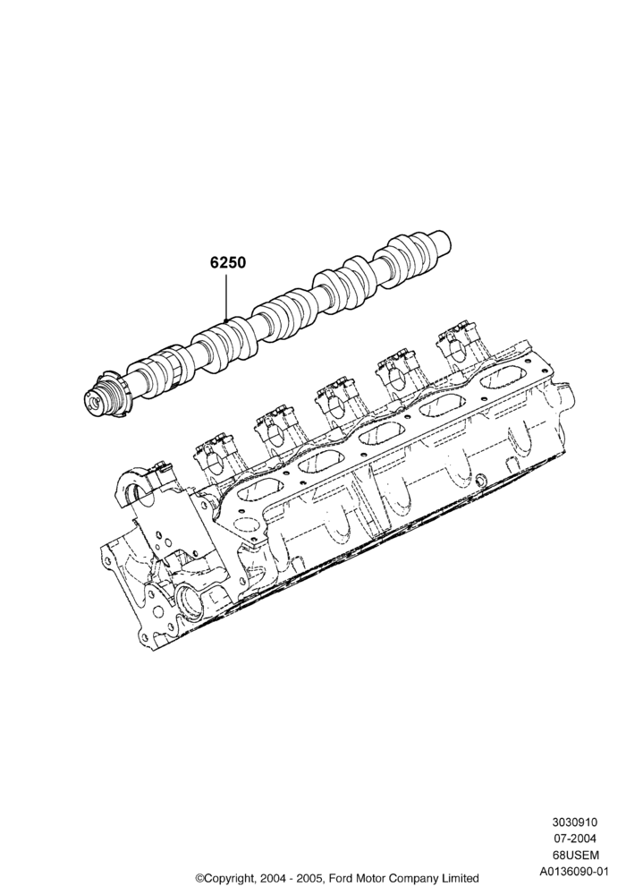 Camshaft, 6.8L Gas EFI V10