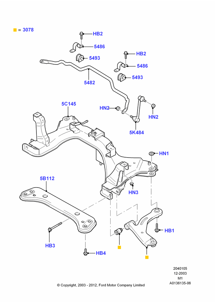 Front Susp.Arms/Stabilizer/X-Member