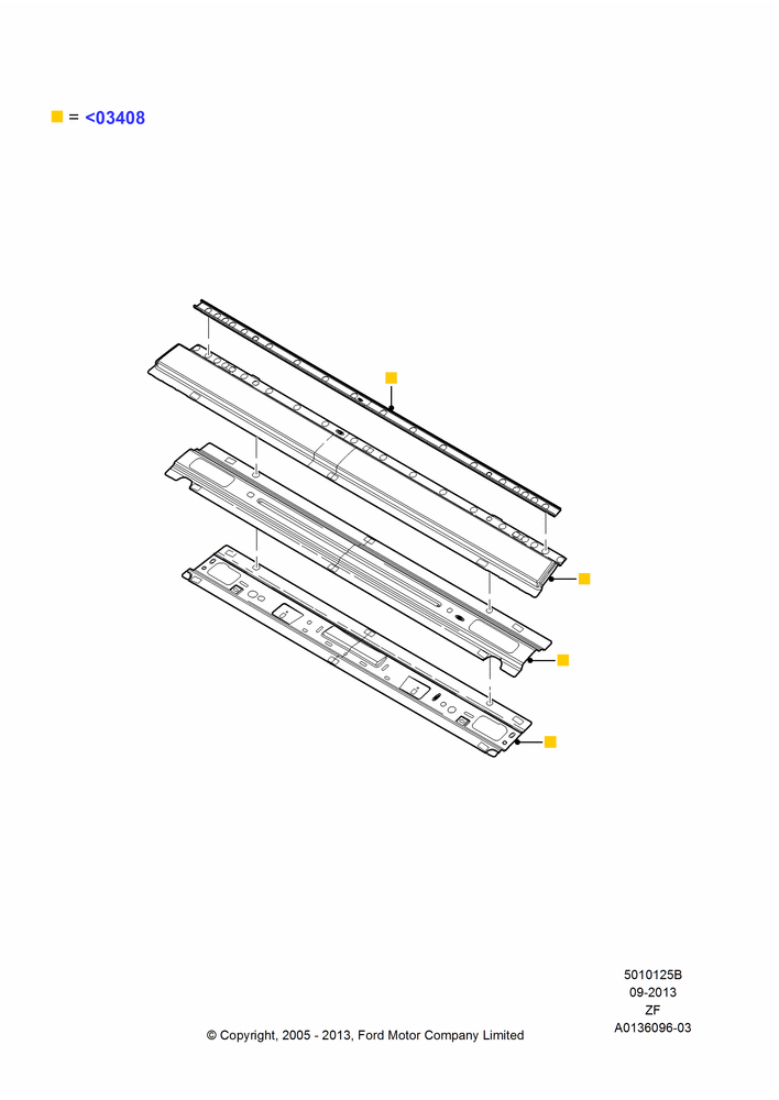 25B - Roof - Sheet Metal, Convertible; 31/JAN/2005-27/JUN/2014
