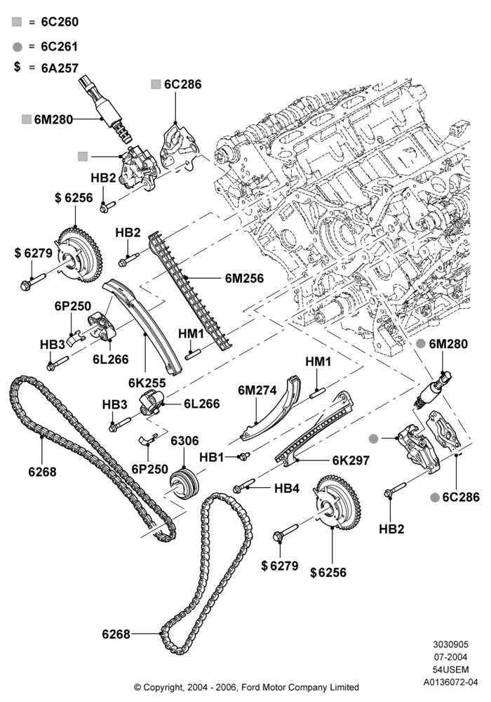 Timing Gear, 5.4L 3V V8