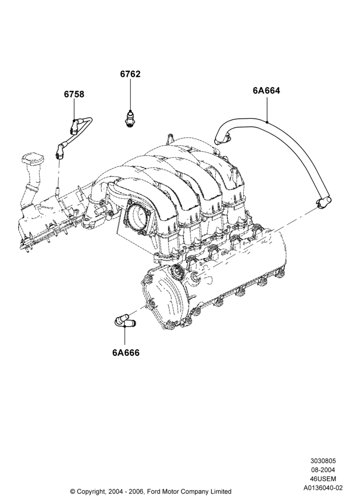 05A - Emission Control - Crankcase, 4.6L 3V V8; 19/JUL/2005-16/DEC/2010