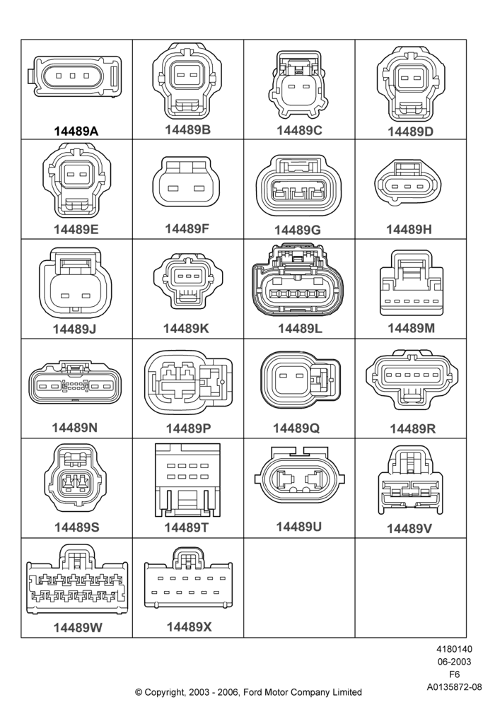 40B - Wiring Connectors, Page B; 02/JUN/2003-23/DEC/2014