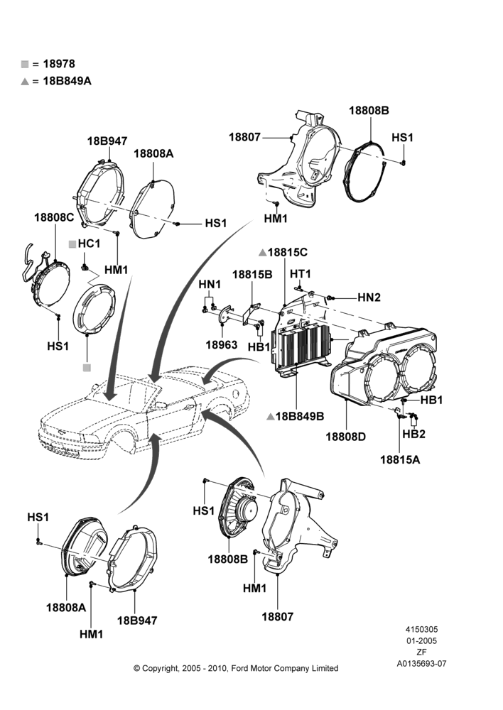 05F - Speakers, Convertible, High Performance Audio System; 31/JAN/2005-26/FEB/2009