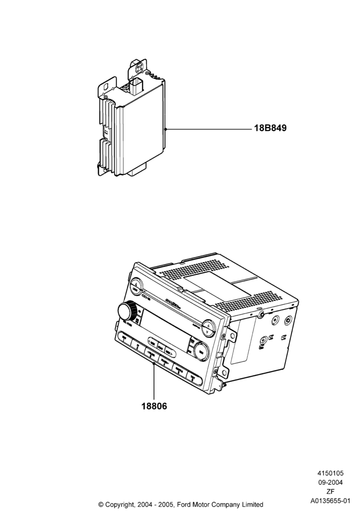05B - Audio Equipment - Original Fit, With Sub Woofer Sound System; 07/SEP/2004-05/JUN/2006
