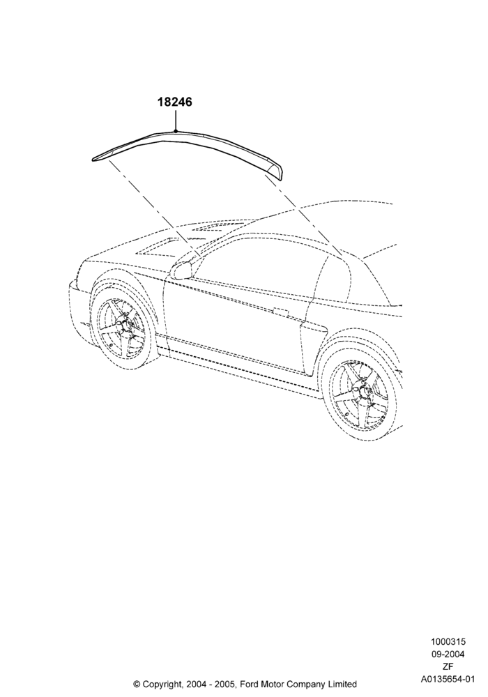 15A - Body Dress Up Kits - Side, Coupe, Accessory, Window Deflector; 07/SEP/2004-27/JUN/2014