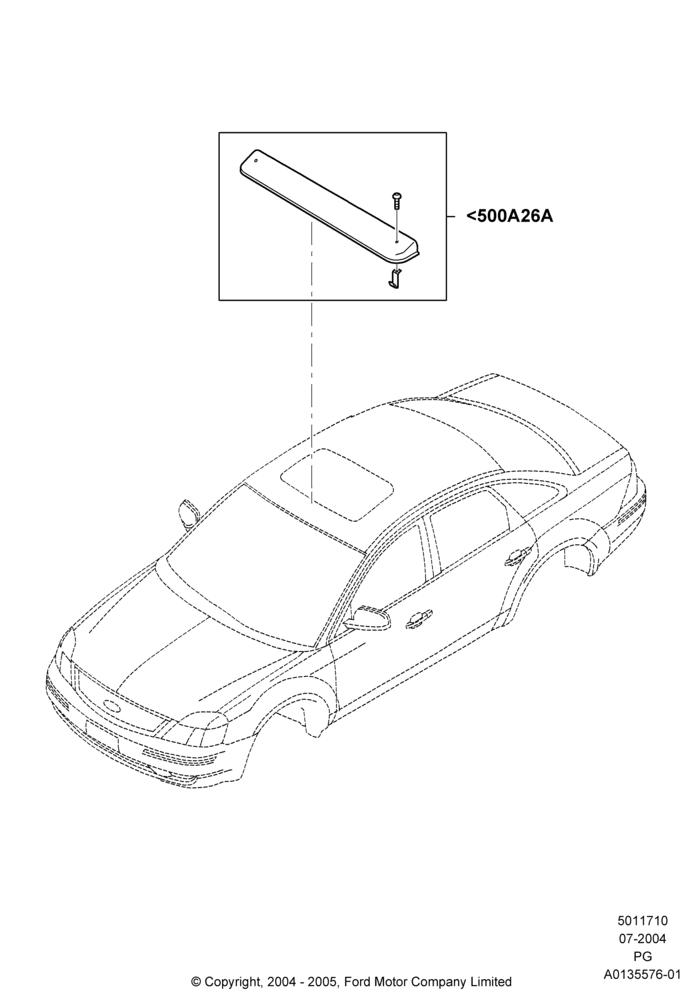 10X - Sliding Roof Mechanism and Controls, Accessory; 12/JUL/2004-11/MAY/2009