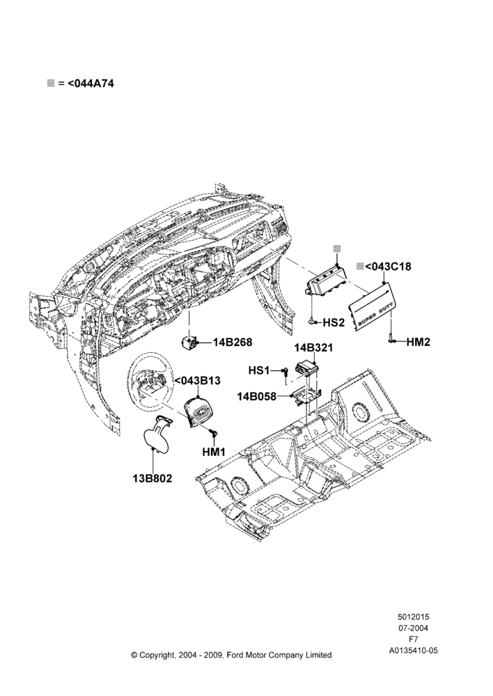 15 - Airbag System; 19/JUL/2004-12/FEB/2010