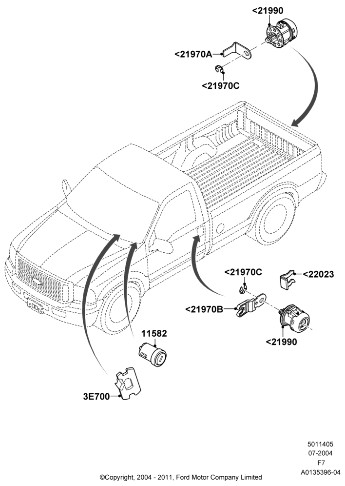 05A - Vehicle Lock Sets and Repair Kits; 19/JUL/2004-16/SEP/2008