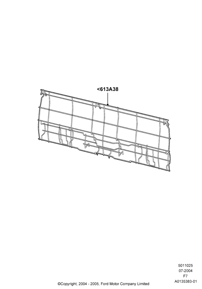 25A - Rear Seat Back, Super Cab; 19/JUL/2004-18/DEC/2006