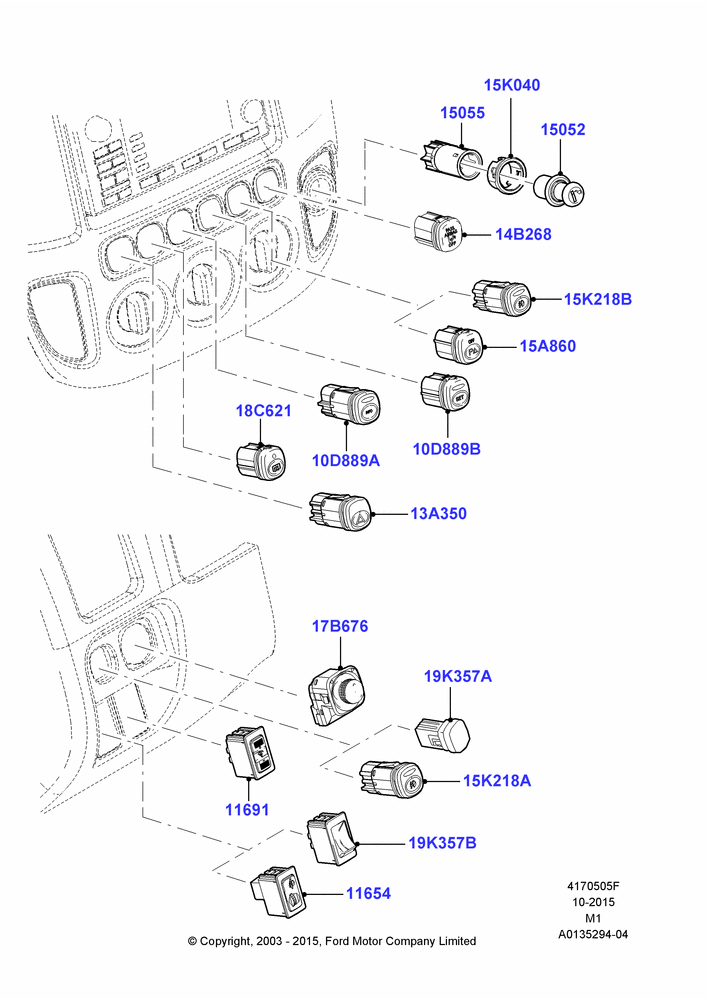05F - Instrument Panel Related Parts; 22/DEC/2003-01/MAY/2006
