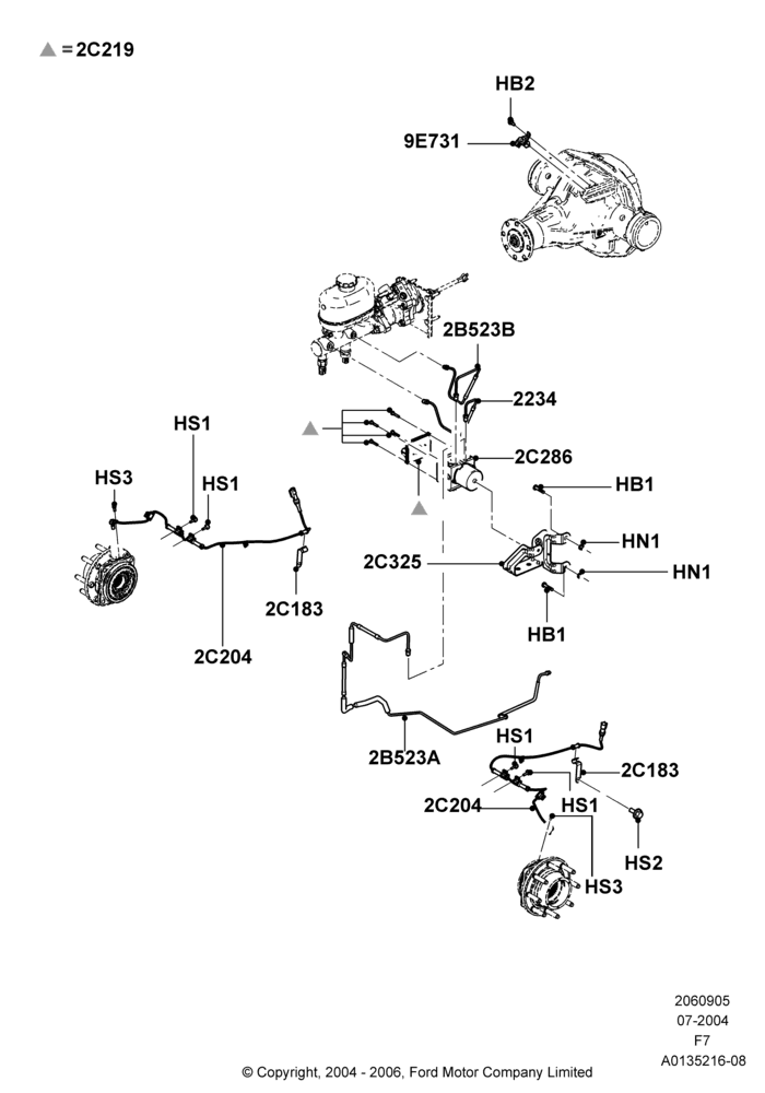 05A - Anti-Lock Braking System; 19/JUL/2004-18/DEC/2006