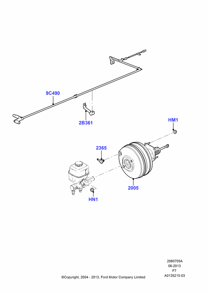 05A - Brake Booster, 5.4L 3V V8; 19/JUL/2004-18/DEC/2006