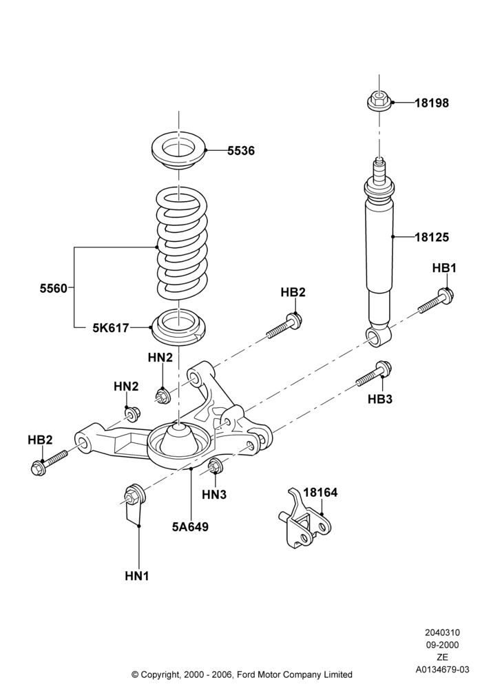 10C - Rear Springs and Shock Absorbers, Cobra; 18/SEP/2000-12/MAY/2004
