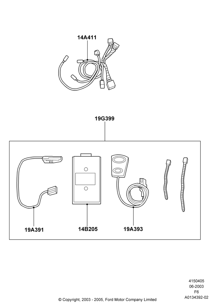 05A - Cellular Phone Installation, Less Electronic AM/FM/Stereo/Clock, Mobile-Ease Classic Kit; 02/JUN/2003-13/AUG/2007