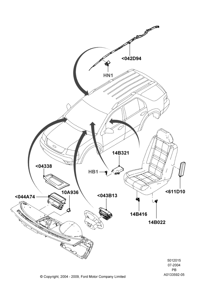 15 - Airbag System; 12/JUL/2004-04/JUN/2007