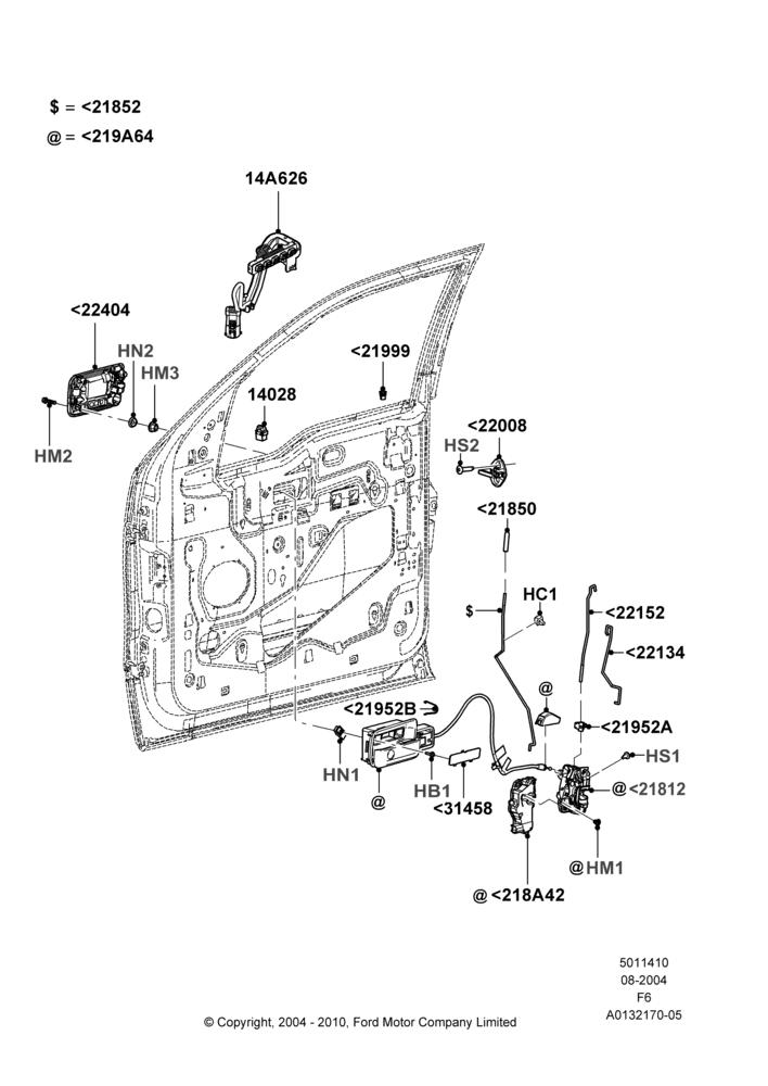 Front Door Lock Controls, Super Cab