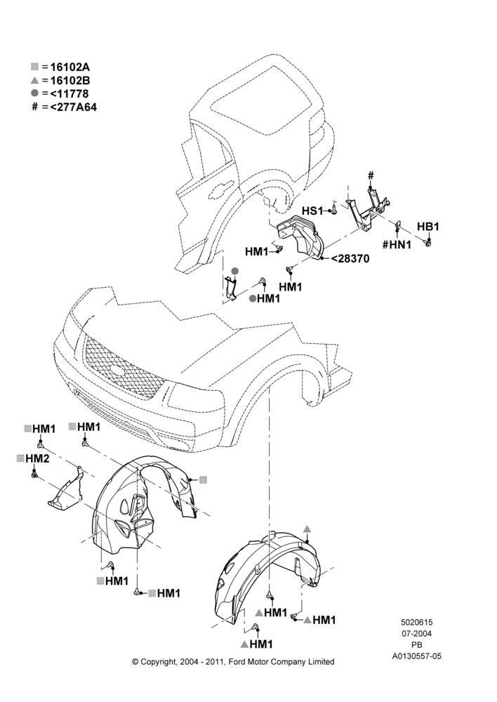 15 - Splash and Heat Shields; 12/JUL/2004-04/JUN/2007