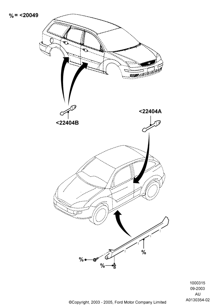 15B - Body Dress Up Kits - Side, Accessory, SVT Focus Style; 04/SEP/2003-18/JUL/2005