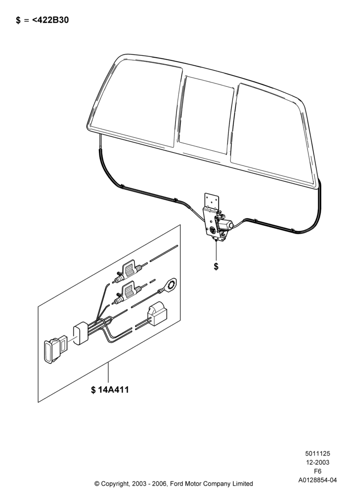 Back Window Glass, With Power Sliding Rear Window, Accessory
