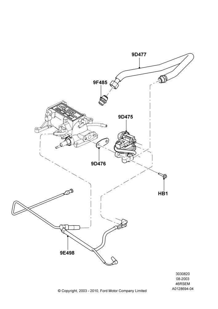 Exhaust Gas Recirculation, Romeo 4.6 SOHC EFI