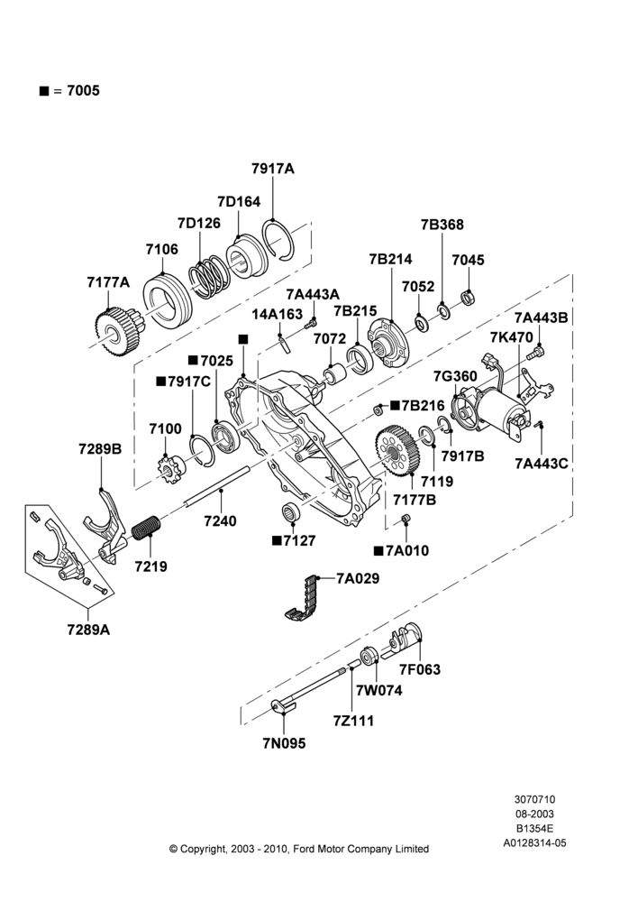 10F - Transfer Drive Components, Electric Trans Case And Fixed Hubs, Rear; 04/AUG/2003-16/DEC/2011