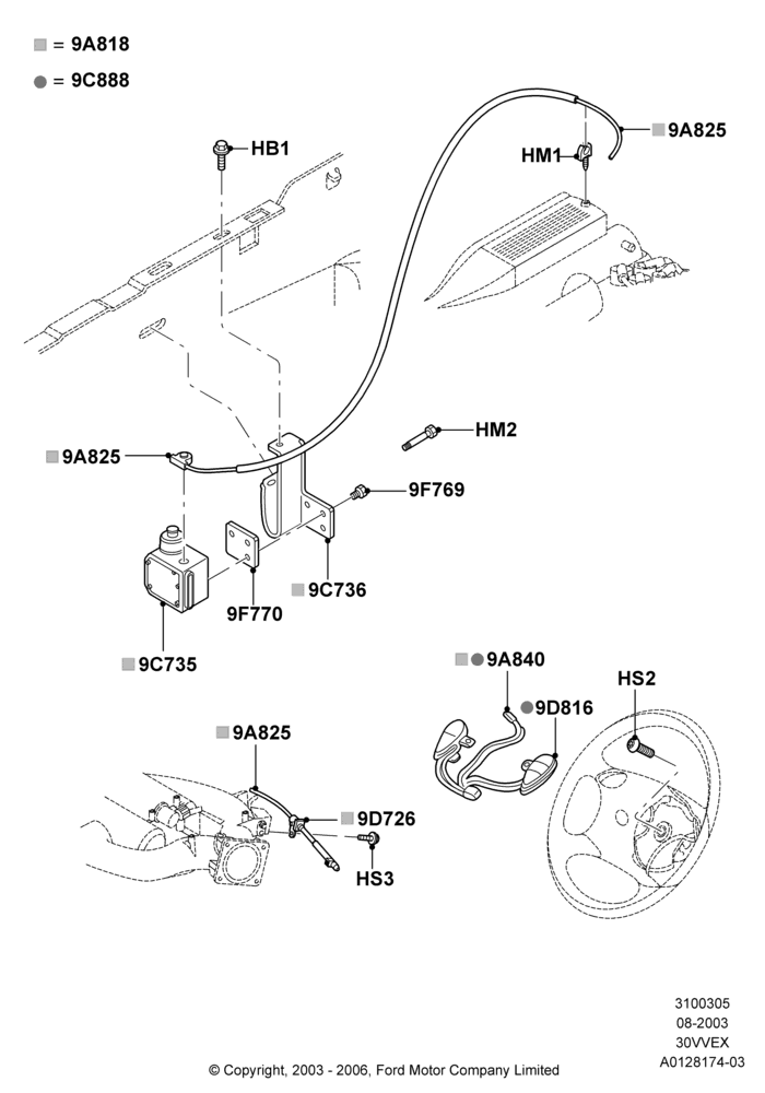 05 - Speed Control, 3.0 V6 12V OHV EFI; 04/AUG/2003-18/AUG/2008