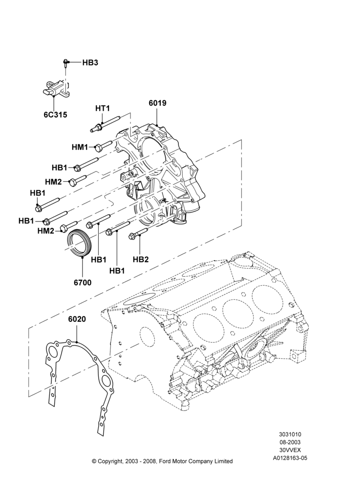 Timing Gear Covers, 3.0 V6 12V OHV EFI