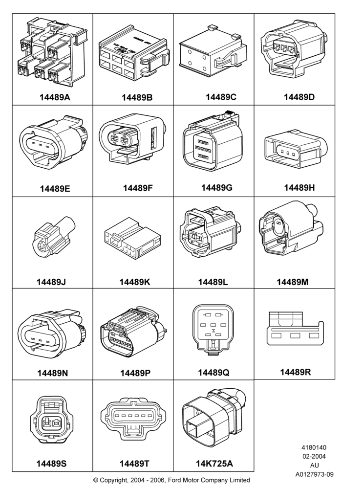 40B - Wiring Connectors, Page A; 05/APR/2004-07/DEC/2010