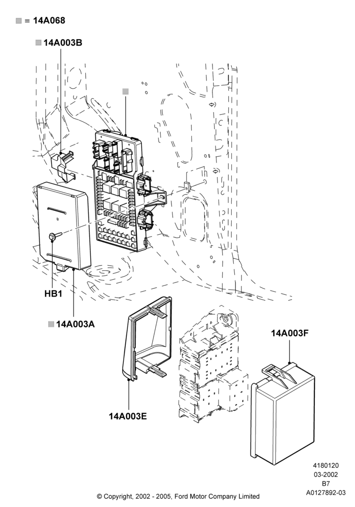 20C - Fuses, Holders and Circuit Breakers, Fuse panels and Relay panels; 18/MAR/2002-02/AUG/2006